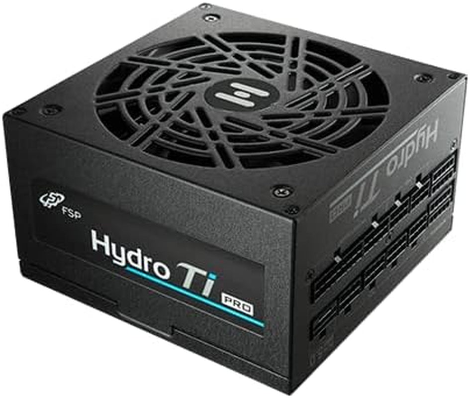 FSP Hydro Ti PRO 1000W Computer Power Supply 80 plus Titanium Full Modular PSU ATX 3.0 Pcie GEN5,12V-(2X6) Cable Super Quite PSU and Eco-Friendly Fan 10 Years Warranty (HTI-1000M-GEN5)