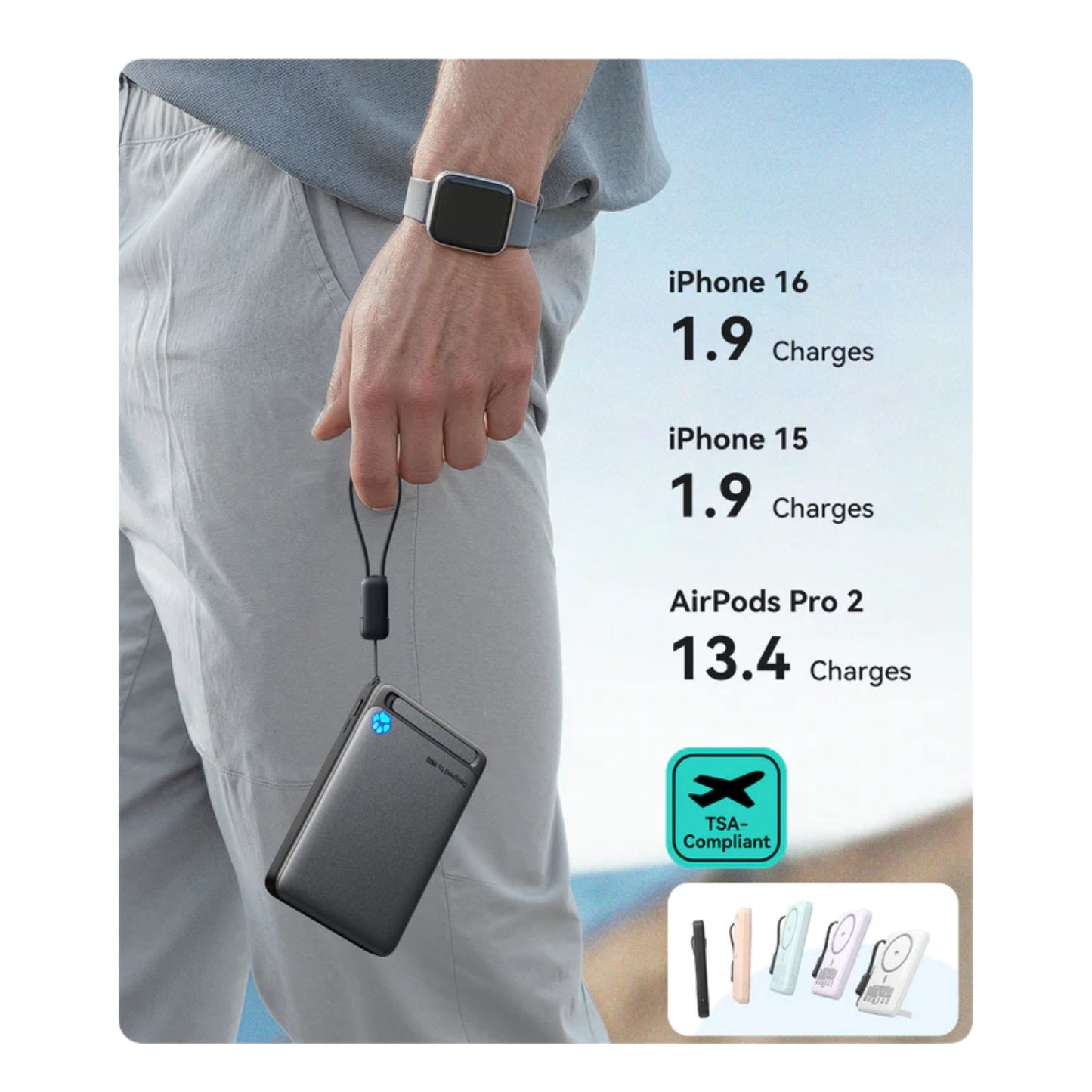 Power Bank INIU P73-E1 10.000 mAh Qi2 45W