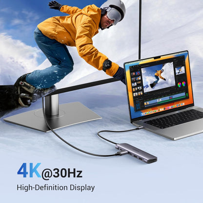 UGREEN Revodok 1071 – Hub USB-C 7 en 1 con HDMI 4K y PD 100W