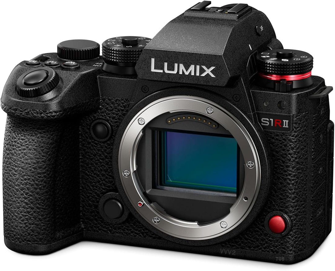 Panasonic LUMIX S1RII Full Frame Mirrorless Digital Camera, Hybrid Model Featuring a 44.3MP Full-Frame Sensor and Lumix'S First-Ever 8K Video Recording - DC-S1RM2