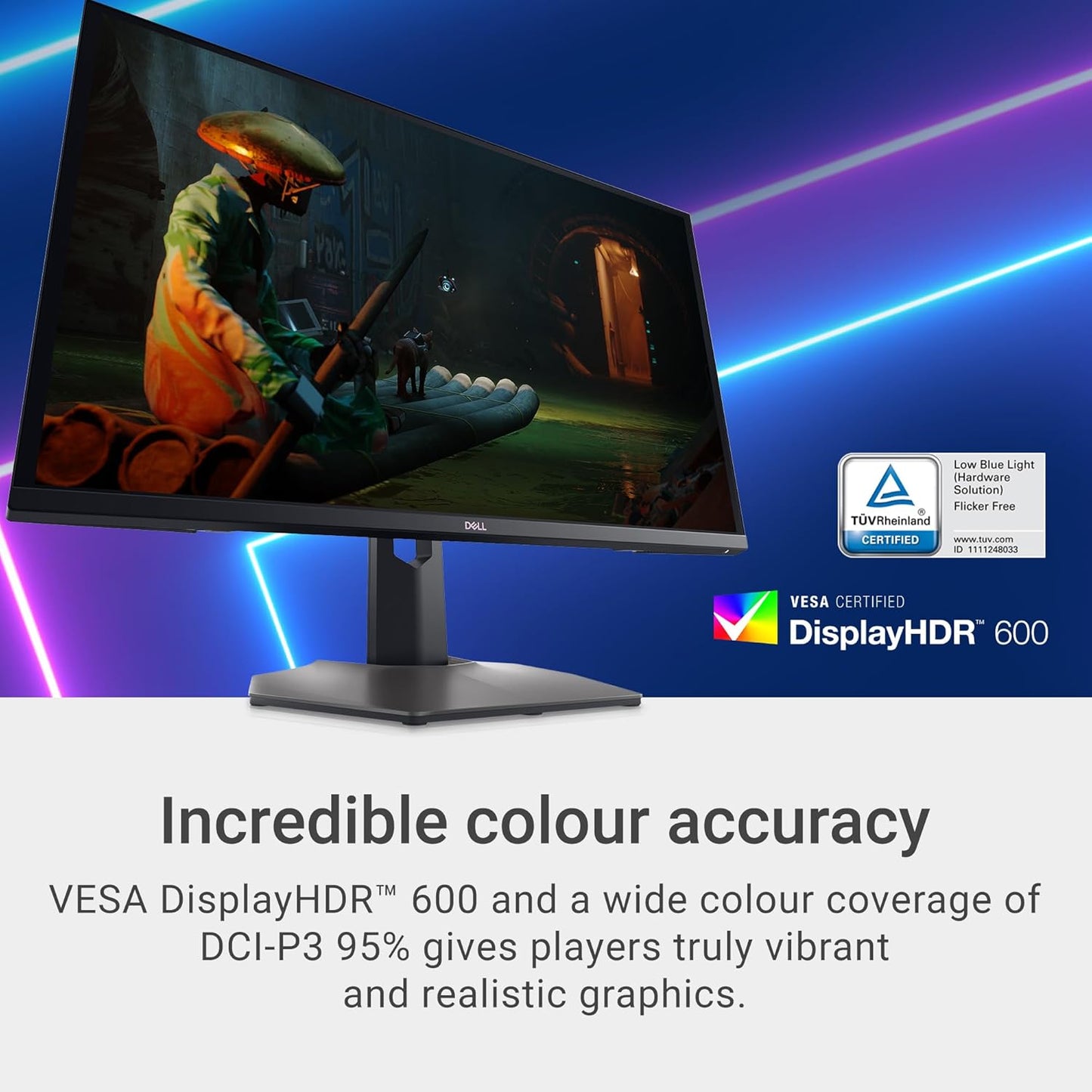 Dell G3223Q Gaming Monitor - 32-Inch 4K Ultra UHD (3840X2160), 144Hz 1Ms Display, AMD Freesync+Nvidia G-SYNC Compatible, Height/Swivel/Tilt Adjustability, 3Yr Advanced Exchange - Black