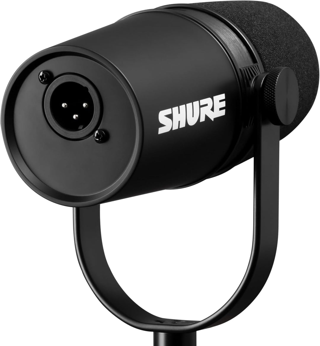 Shure MV7X Microphone - XLR Only Pro Quality Dynamic Mic for Podcasting & Vocal Recording, Voice-Isolating Technology, All Metal Construction, Mic Stand Compatible, Optimized Frequency - Black
