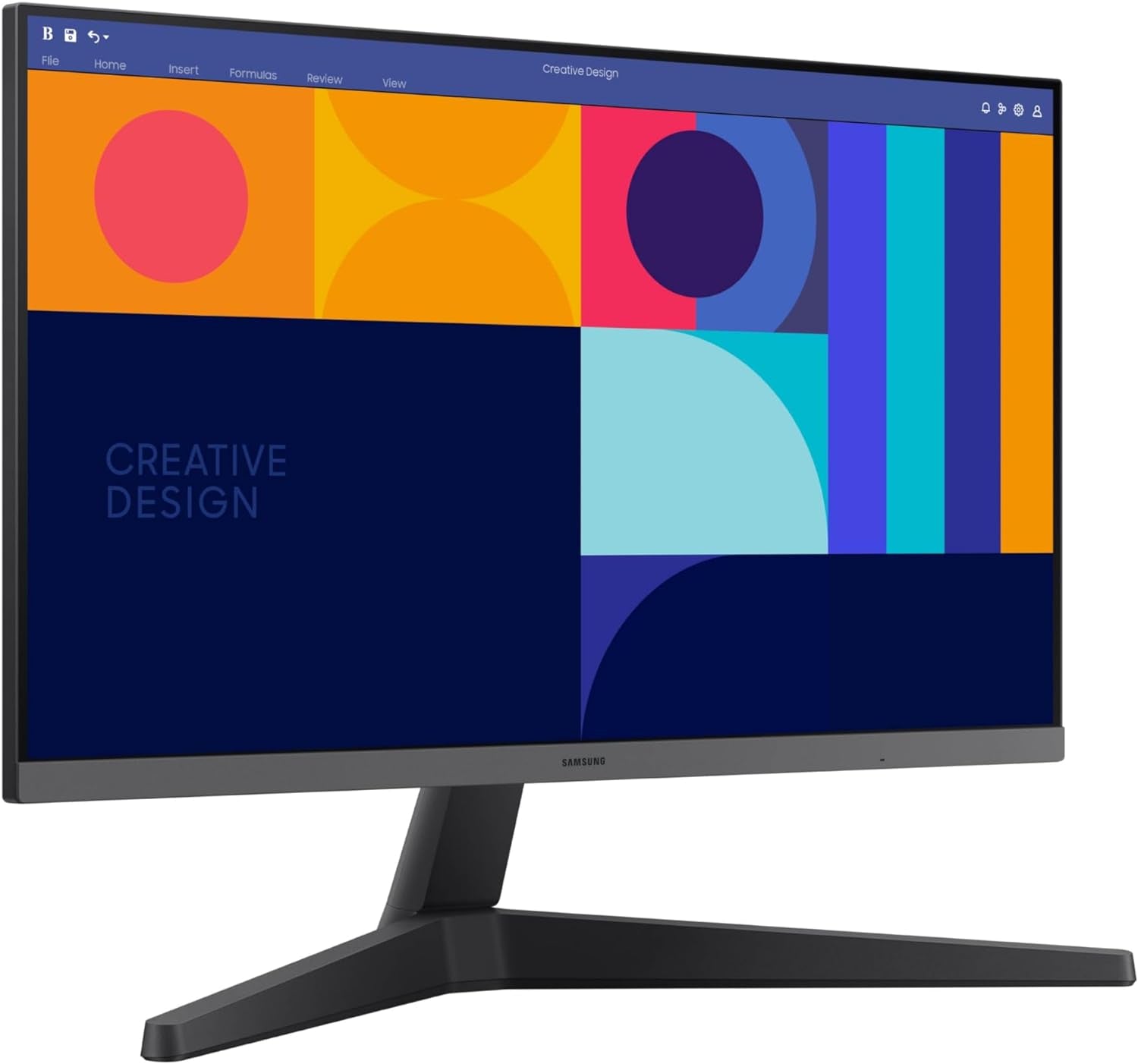 SAMSUNG 24-Inch S33GC Series Business Essential Computer Monitor, IPS Panel, Tilt Only Display Stand, 100Hz, HDMI and Displayport, AMD Freesync, Advanced Eye Care, LS24C332GANXZA, 2023