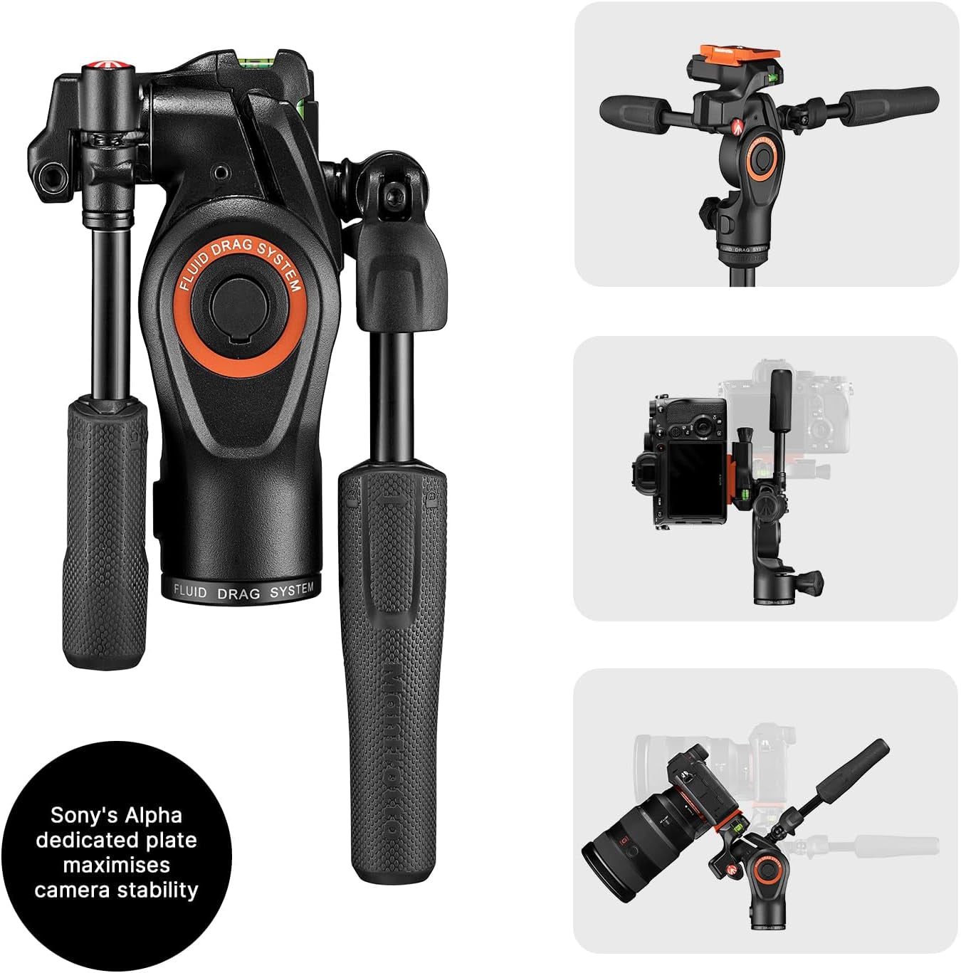 Manfrotto Befree Live Advanced 4-Section Aluminum Travel Tripod with 3-Way Fluid Head