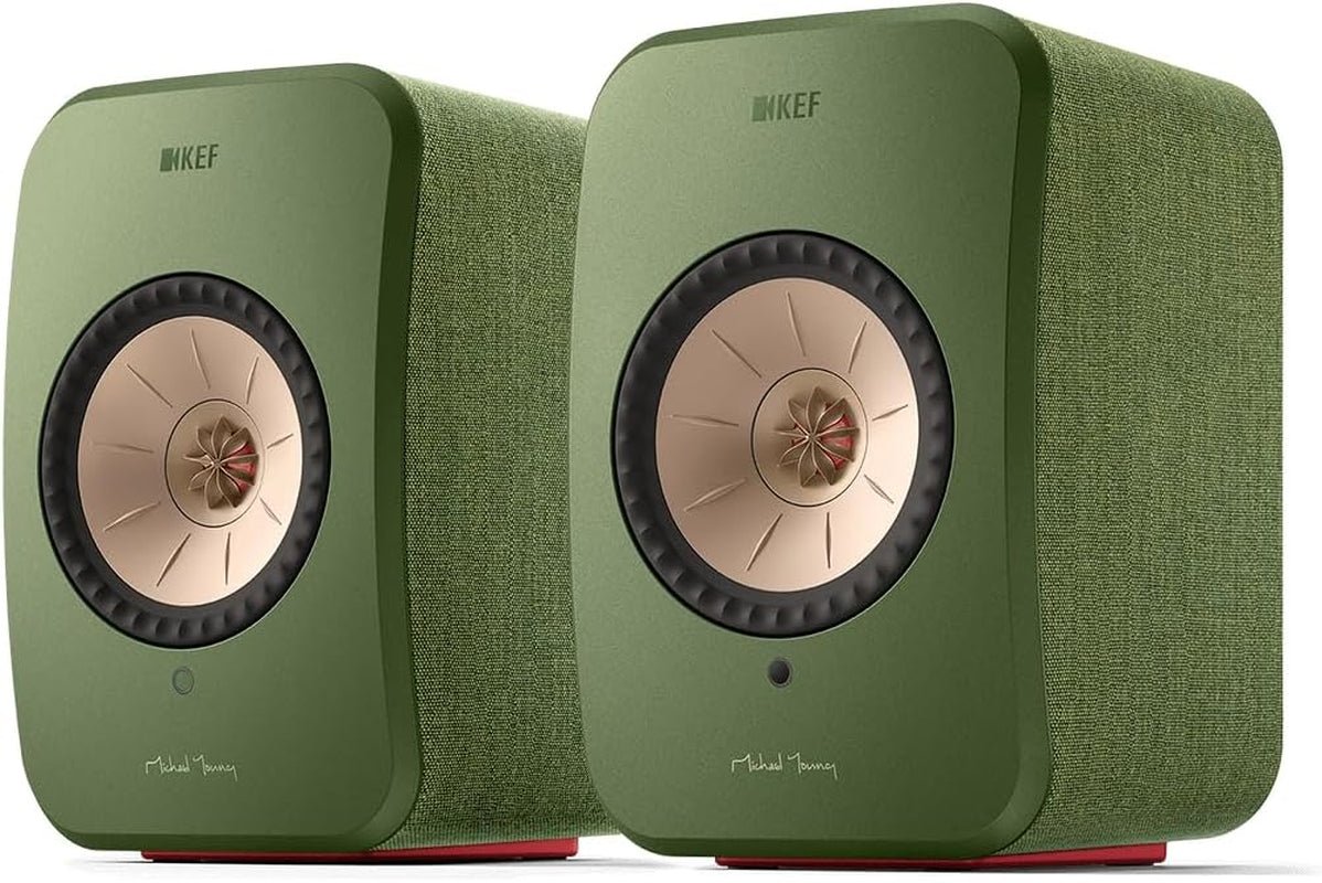 KEF LSX II Wireless Hifi Speaker System (Olive Green)