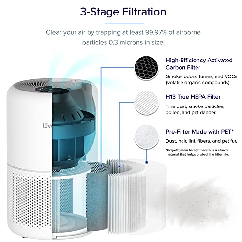 LEVOIT Core 300S-P – Purificador de Aire Inteligente WiFi HEPA H13