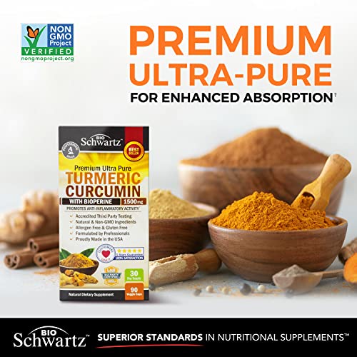 BioSchwartz Curcuma y Curcumina 1500 mg 90 capsulas