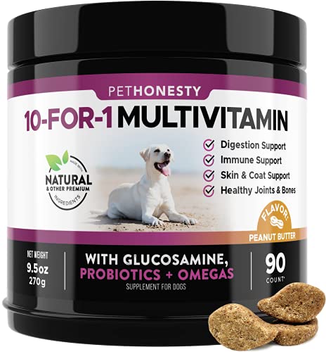 Pet Honesty Multivitamin 10-in-1 90 Chews Multivitaminico perros con Omega 3