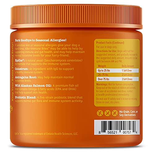 Zesty Paws Allergy & Immune Bites – Suplemento Canino 90 masticables