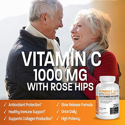 Vitamina C Bronson 1000 mg - 250 tabletas liberacion sostenida