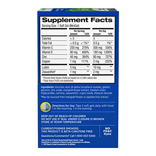 PreserVision AREDS 2 Ocular - 120 cápsulas blandas