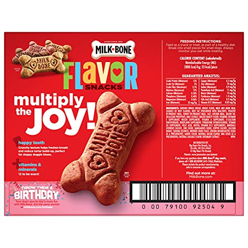 Milk-Bone Flavor Snacks 7 lb Galletas crujientes perros