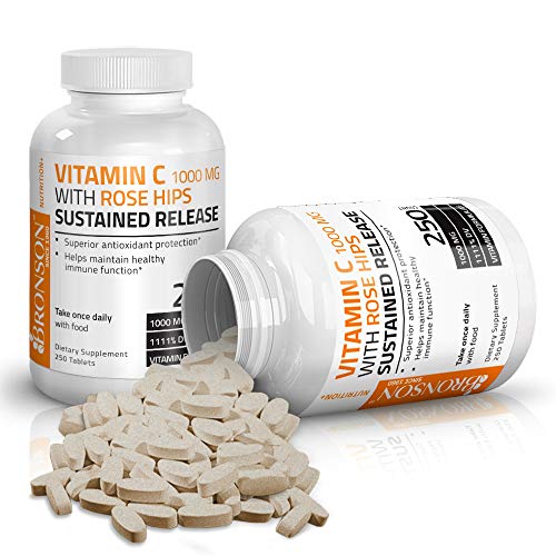 Vitamina C Bronson 1000 mg - 250 tabletas liberacion sostenida