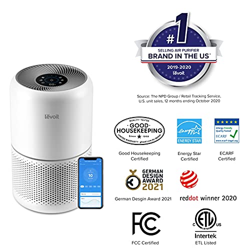 LEVOIT Core 300S-P – Purificador de Aire Inteligente WiFi HEPA H13