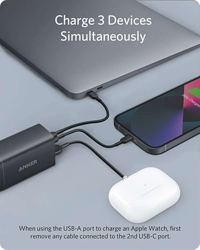 Anker Nano II 65W Cargador rapido 3 puertos USB-C y USB-A