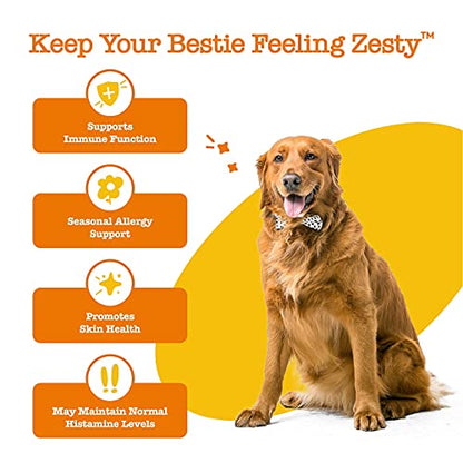 Zesty Paws Allergy & Immune Bites – Suplemento Canino 90 masticables