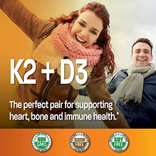Bronson Vitamina K2 MK-7 + D3 120 Cápsulas | Non-GMO