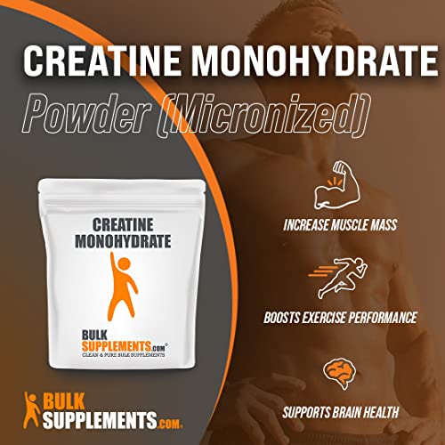BulkSupplements Creatina Monohidratada 1 kg | 5 g por Porción