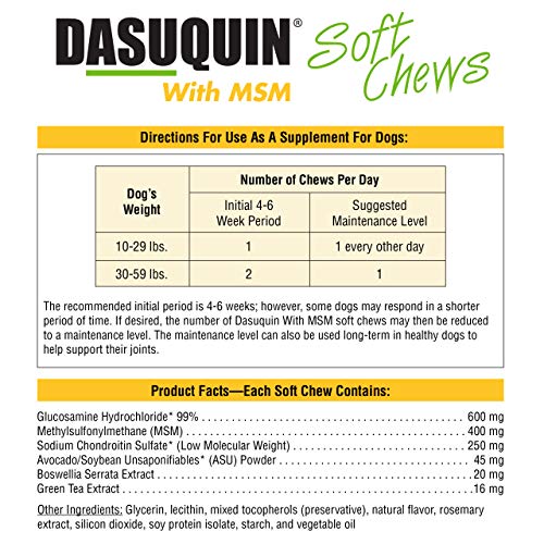 Nutramax Dasuquin MSM 84 Chews Salud articular perros