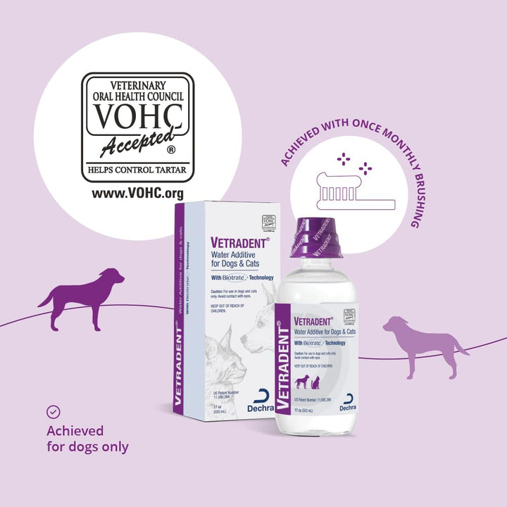 Enjuague bucal Vetradent perros y gatos cuidado dental 17 oz