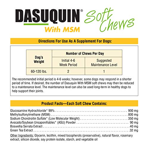 Nutramax Dasuquin MSM 84 Chews Articulaciones perros grandes