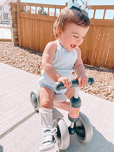 Bicicleta de equilibrio BEKILOLE Princess 4 ruedas con luces LED para bebe