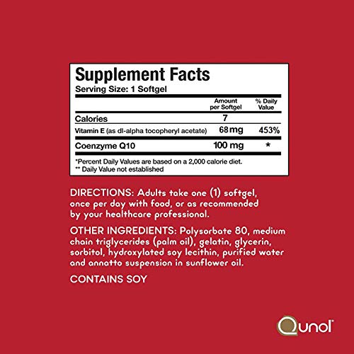 Qunol Ultra CoQ10 100 mg 120 Cápsulas | Fórmula Alta Absorción