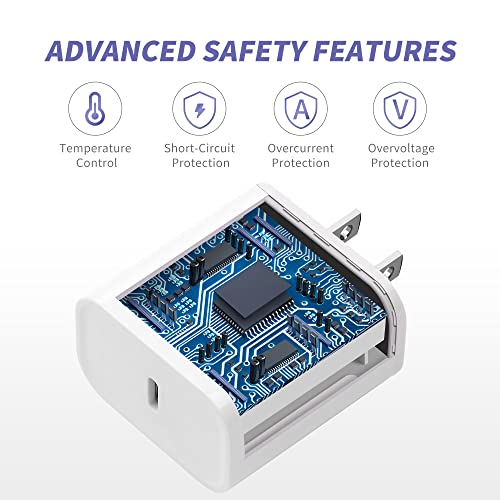 MAILESI Cargador iPhone 20W 2Pack con cable USB-C a Lightning