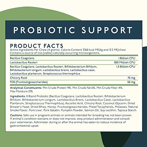 PetLab Co. Probiotic Chews PBC – Suplemento Canino (30 masticables)