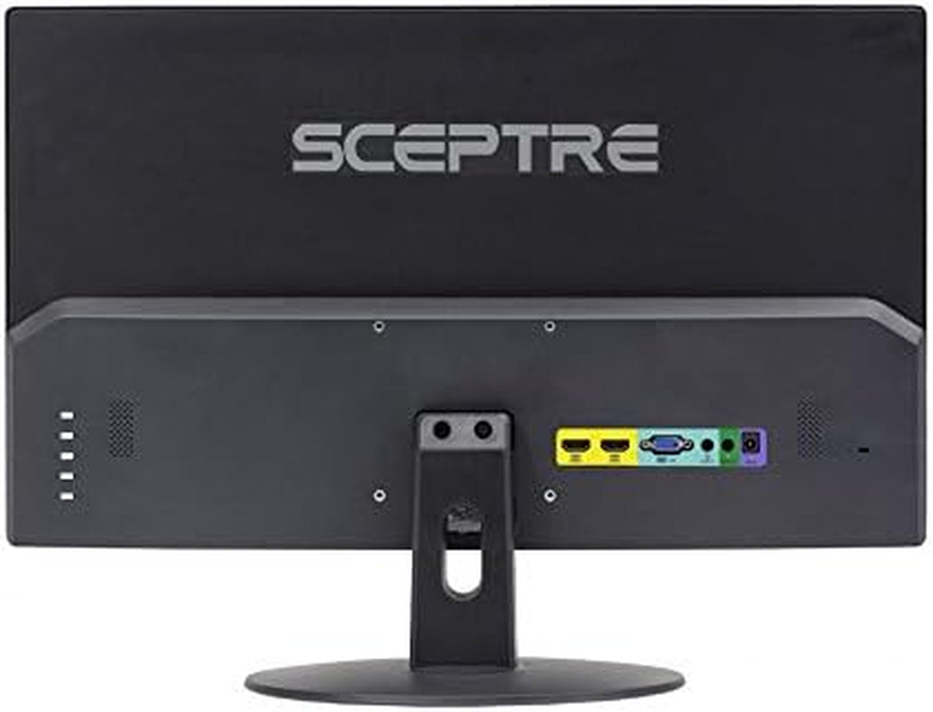 Sceptre 22 Inch 75Hz 1080P LED Monitor 99% Srgb HDMI X2 VGA Build-In Speakers, Machine Black (E225W-19203R Series)