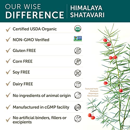 Shatavari Orgánico Himalaya 1.300 mg - 60 cápsulas vegetales