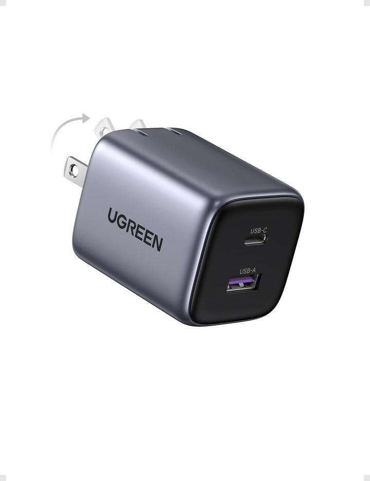 UGREEN Nexode cargador 35W GaN 2 puertos USB-C y USB-A