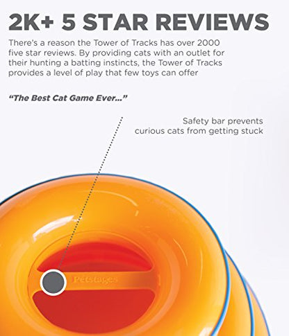 Juguete Catstages TOT-3 Tower of Tracks 3 Niveles para Gatos