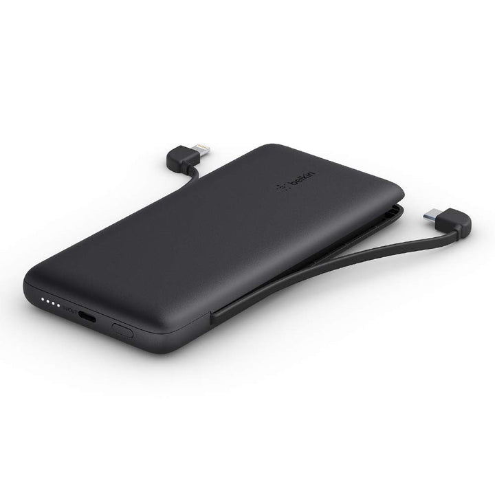 Belkin Power Bank 10000 mAh 23W con cables integrados USB-C y Lightning