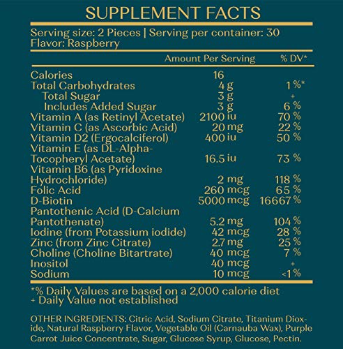 WEEM Hair Skin & Nails - Gomitas con Biotina + Vitaminas