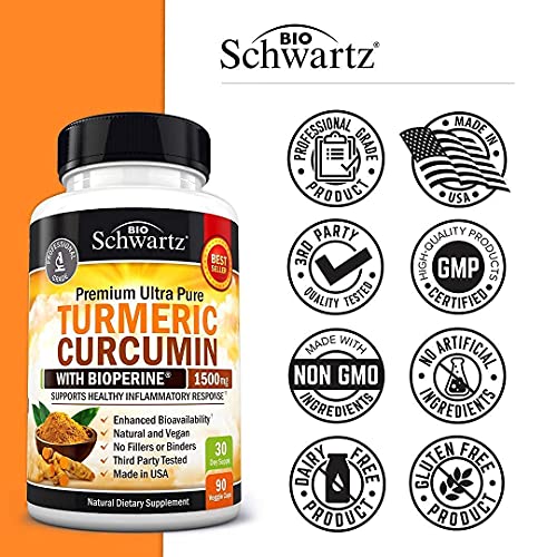 BioSchwartz Curcuma y Curcumina 1500 mg 90 capsulas