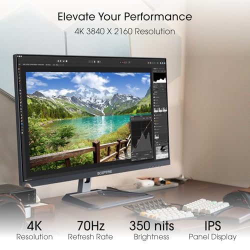 Monitor Sceptre U275W-UPT 27" 4K IPS 70Hz HDMI DP