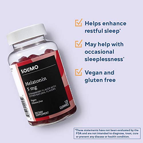 Melatonina Amazon Basics 5 mg – 120 gomitas veganas