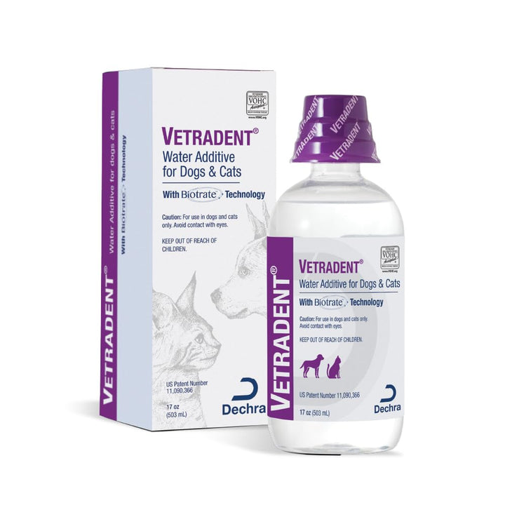 Enjuague bucal Vetradent perros y gatos cuidado dental 17 oz