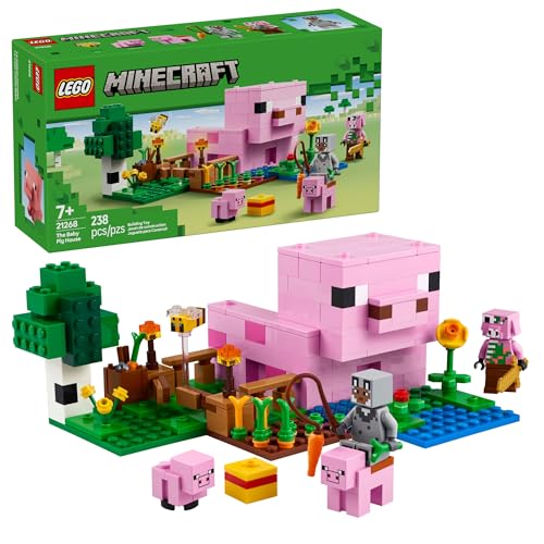 LEGO 21268 Minecraft Casa del Cerdito Bebe con Figuras