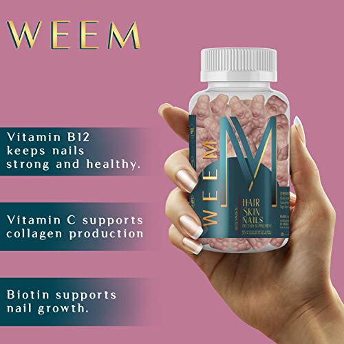 WEEM Hair Skin & Nails - Gomitas con Biotina + Vitaminas
