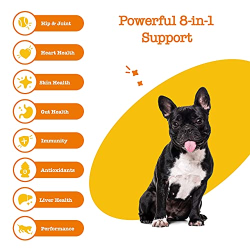 Multivitaminico Zesty Paws 8 en 1 perros sabor pollo 90 uds
