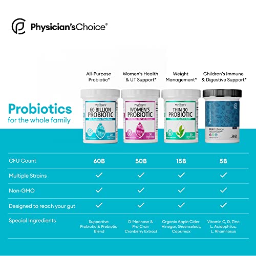 Physician’s CHOICE Probioticos 60B - 10 cepas + prebioticos