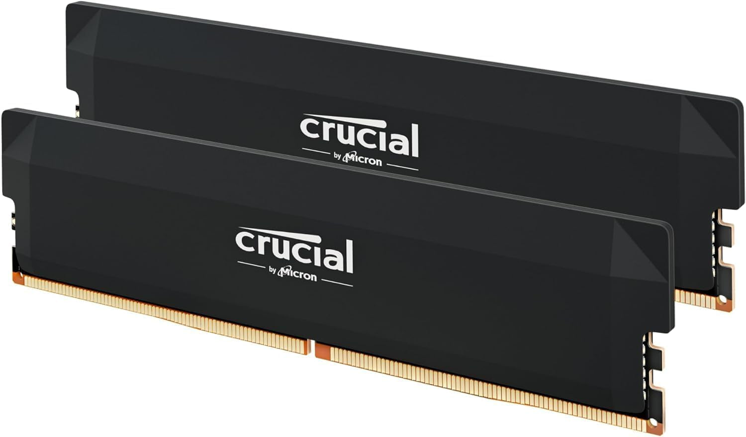 Crucial Pro DDR5 RAM 32GB Kit (2X16Gb) 6400Mhz CL38, Overclocking Desktop Gaming Memory, Intel XMP 3.0 & AMD Expo Compatible – Black CP2K16G64C38U5B