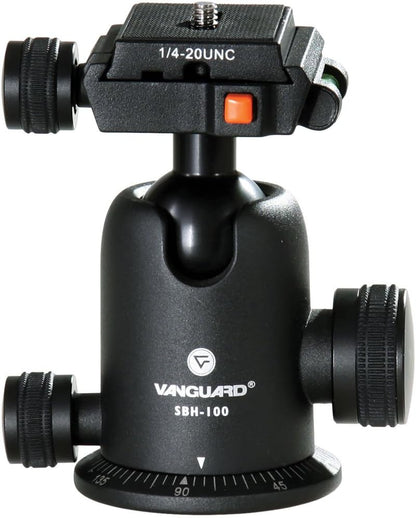 Vanguard Alta Pro 263AB 100 Aluminum Tripod with SBH-100 Ball Head for Sony, Nikon, Canon DSLR Cameras, Black