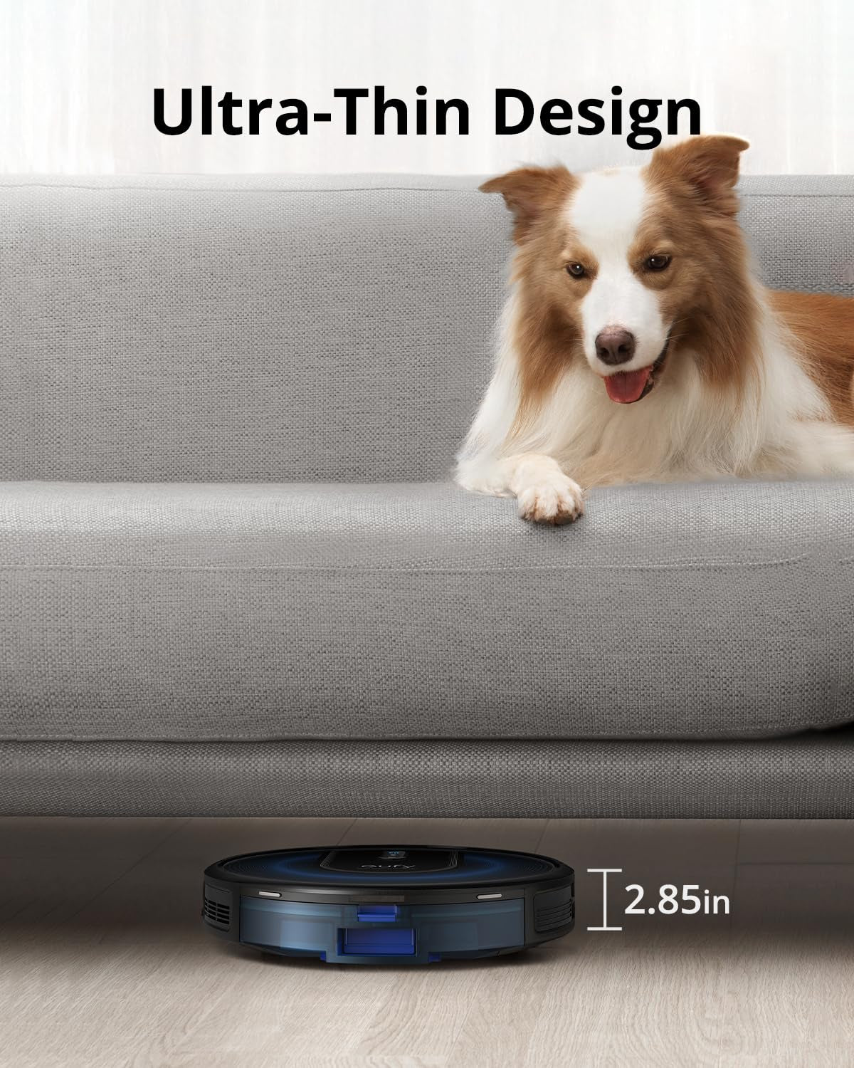 Eufy G30+, Self-Emptying Robot Vacuum, 2,000Pa Suction Power, Wifi Connected, Planned Pathfinding, Ultra-Slim Design, Perfect for Daily Cleaning