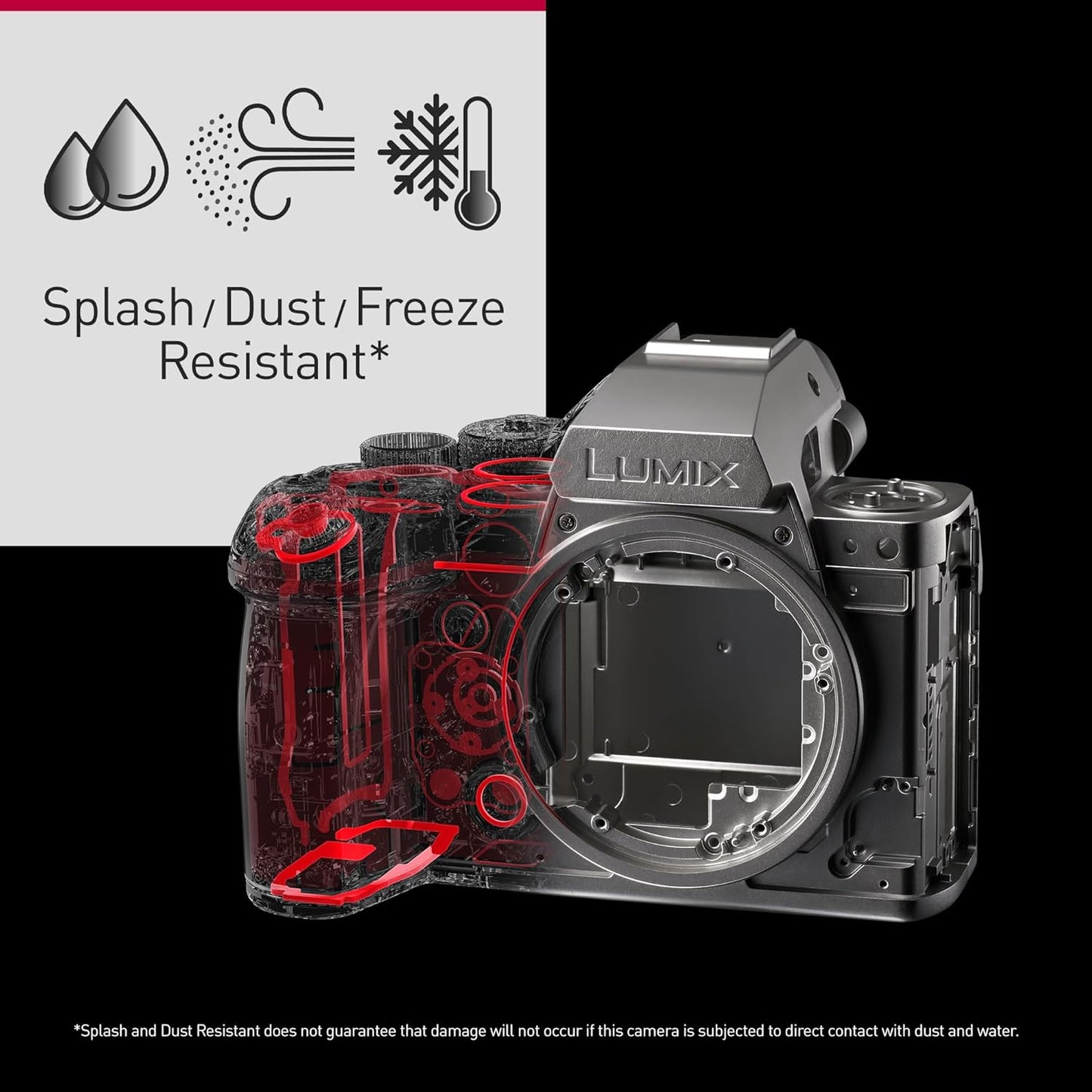 Panasonic LUMIX S1RII Full Frame Mirrorless Digital Camera, Hybrid Model Featuring a 44.3MP Full-Frame Sensor and Lumix'S First-Ever 8K Video Recording - DC-S1RM2
