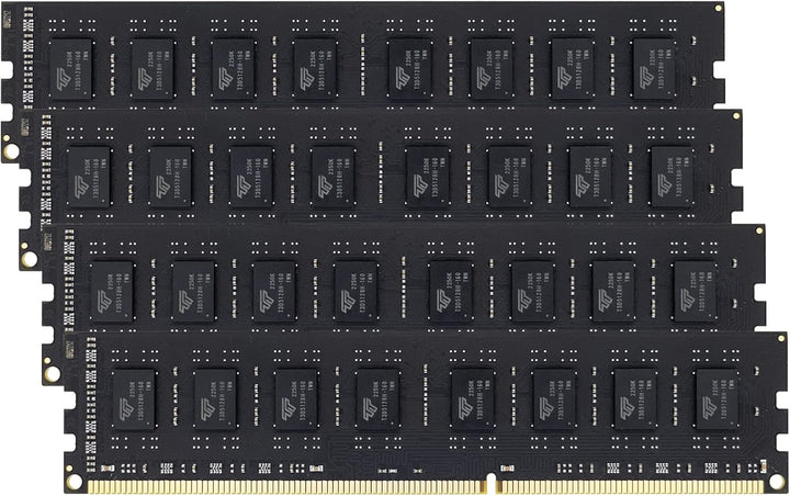 Timetec 32GB Kit(4X8Gb) DDR3L / DDR3 1600Mhz (DDR3L-1600) PC3L-12800 / PC3-12800 Non-Ecc Unbuffered 1.35V/1.5V CL11 2Rx8 Dual Rank 240 Pin UDIMM Desktop PC Computer Memory RAM(SDRAM) Module Upgrade