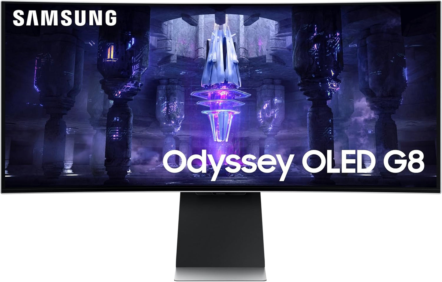 SAMSUNG 34" Odyssey G85SB Series QD-OLED Ultra WQHD Curved Gaming Monitor, 175Hz, 0.03Ms, Displayhdr True Black 400, AMD Freesync Premium Pro, Advanced Game Streaming, LS34BG850SNXZA, 2023