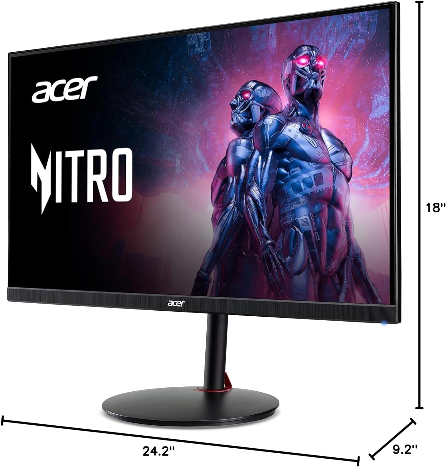 Acer Nitro 27" WQHD 2560 X 1440 PC Gaming IPS Monitor | AMD Freesync Premium | up to 240Hz Refresh | up to 0.5Ms | Displayhdr 400 | Srgb 99% | 1 X Display Port 1.4 & 2 X HDMI 2.1 | XV272U W2Bmiiprx